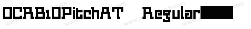 OCRB1OPitchAT Regular字体转换